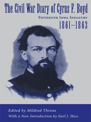 cover image of The Civil War Diary of Cyrus F. Boyd, Fifteenth Iowa Infantry, 1861-1863